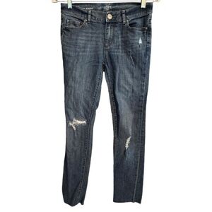 Loft Outlet Original Straight Distressed‎ Jeans